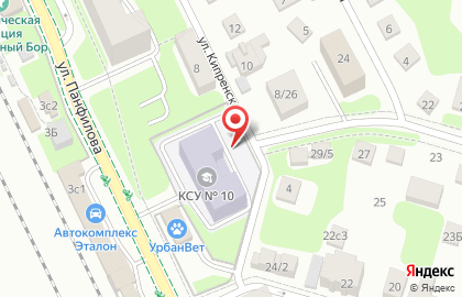 На Панфилова на карте