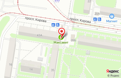 Магазин у дома Бристоль в Автозаводском районе на карте