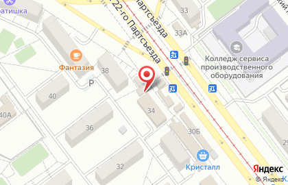 Магазин овощей и фруктов на улице 22 Партсъезда на карте