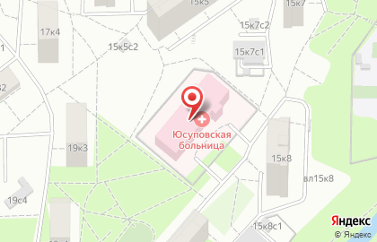 Юсуповская больница на карте