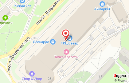 Зоомагазин Верные друзья на проспекте Дзержинского на карте