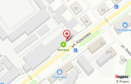 Аптека Марий Эл-Фармация на улице Крылова на карте