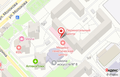 Красноярский краевой медико-генетический центр на карте