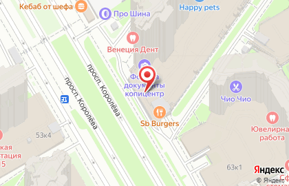 Ресторан SB Burgers на Комендантском проспекте на карте