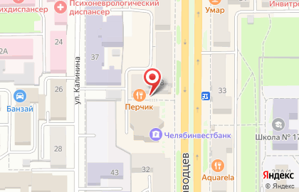 Пиццерия Перчик на проспекте Автозаводцев на карте