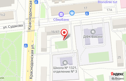 # 1321 Ковчег Школа Здоровья на улице Судакова на карте
