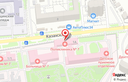 Наркологическая клиника Ориентир на Казахской улице на карте