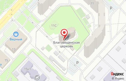 Воскресная школа, Храм Благовещения Пресвятой Богородицы в Федосьино на карте