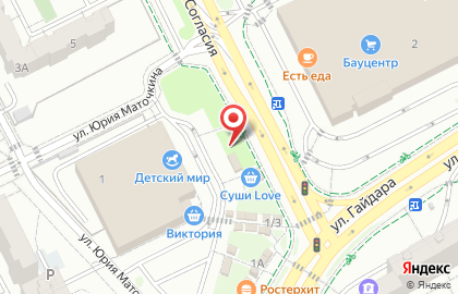 Мясной магазин на ул. Согласия, 1г на карте