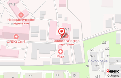 Смоленская областная клиническая больница на проспекте Гагарина на карте