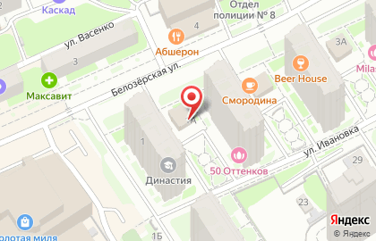 Нижегородский филиал Банкомат, АКБ Металлинвестбанк на Белозерской улице на карте