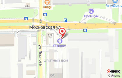 Газпром во Владикавказе на карте