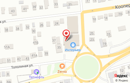 Кафетерий на Тополиной улице на карте