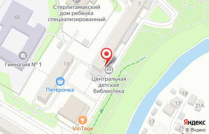 Детская библиотека №9 на улице Щербакова на карте