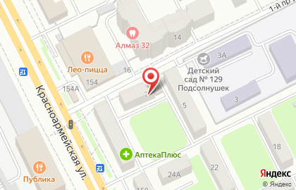 Продуктовый магазин Тонус в Советском районе на карте