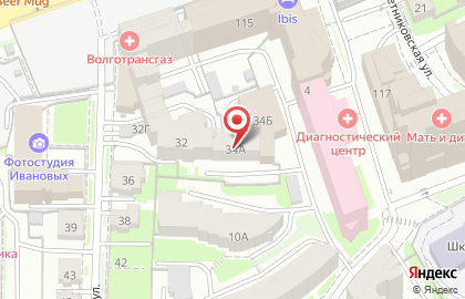 Агентство недвижимости Шанс в Нижегородском районе на карте