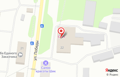 Сауна Оазис на улице Победы на карте