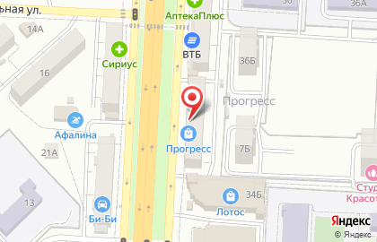 Киоск по продаже фруктов и овощей на проспекте Строителей на карте