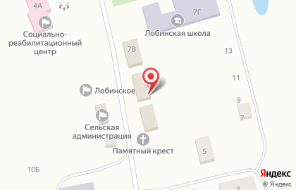 Магазин с. Лобино на карте