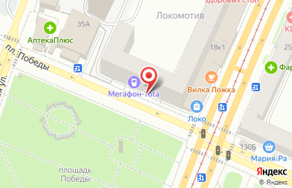 Микрокредитная компания Финтерра в Железнодорожном районе на карте