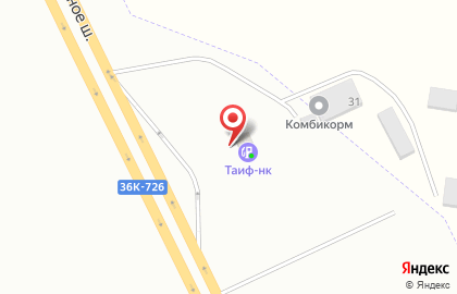 Таиф-нк азс на Шоссейной улице на карте