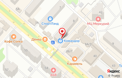 Супермаркет Командор в Красноярске на карте