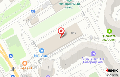 Магазин бытовой техники и электроники Позитроника в Щёлково, в микрорайоне Богородский на карте