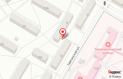 Парикмахерская Рапсодия на Тайгинской улице на карте