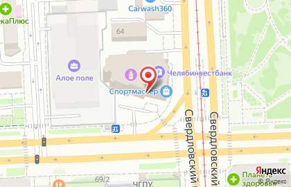 Челябинский филиал Банкомат, СМП Банк на проспекте Ленина, 64д на карте