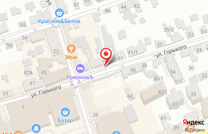 Гостиница Эльбрус на улице Горького на карте