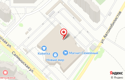 Парикмастерский магазин в Дзержинском районе на карте