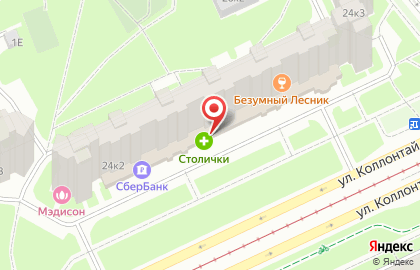 Магазин РосАл на проспекте Большевиков на карте