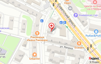 Пивная Краны и стаканы на карте
