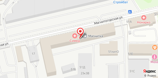 Автошкола Догма на Магнитогорской улице на карте