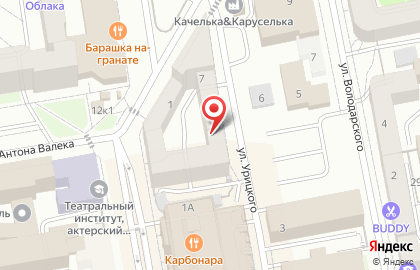ОАО Банкомат, АКБ Абсолют Банк на площади 1905 года на карте