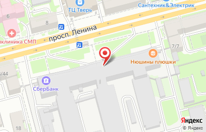 Частная поликлиника Центромед на проспекте Ленина на карте