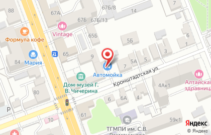 Автомойка в Тамбове на карте