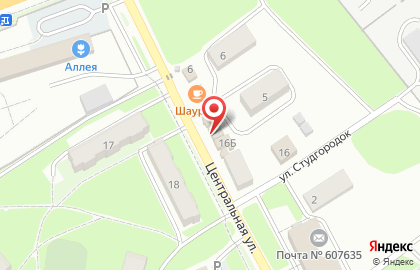 Магазин Штофф на Центральной улице на карте