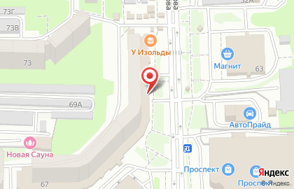 Магазин СантехКомплект на проспекте Строителей на карте