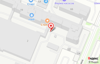 Паркинг на улице Ивана Фомина на карте
