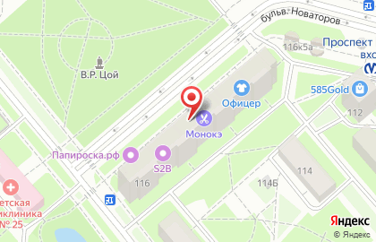 Страховая медицинская компания Росгосстрах-Санкт-Петербург-Медицина на проспекте Ветеранов на карте