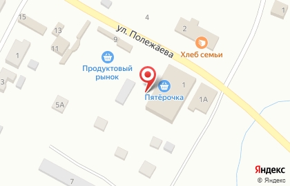 Супермаркет Красное & Белое на улице Полежаева на карте