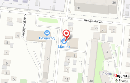 Спортивный клуб Торнадо на Заводской улице на карте