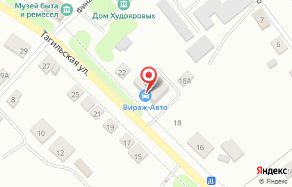 Магазин автозапчастей для иномарок Вираж-Авто на карте