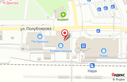 Супермаркет Верный на улице Полубоярова на карте