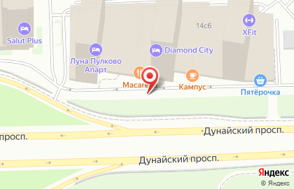 Кафе Шафран на Пулковском шоссе на карте