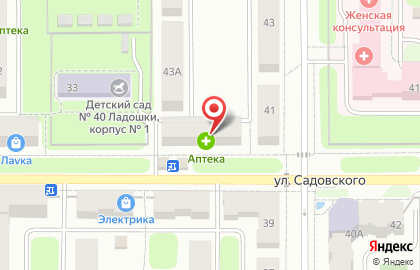 Парикмахерская Family на улице Садовского на карте