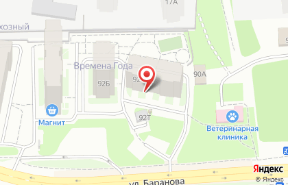 ИнженерСервис на улице Баранова на карте