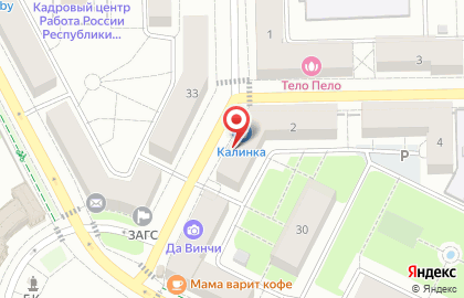 Продовольственный магазин Калинка в Орджоникидзевском районе на карте
