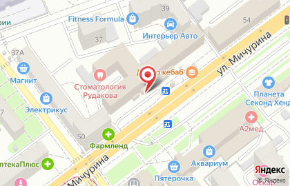 Интернет-магазин контактных линз Очкарик в Октябрьском районе на карте